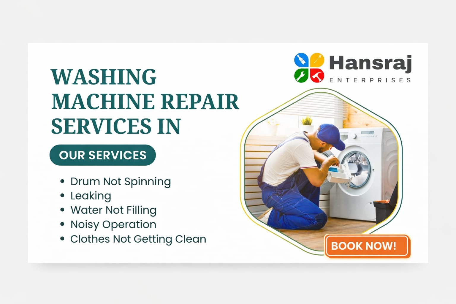Washing Machine Repair Bhubaneswar Banner